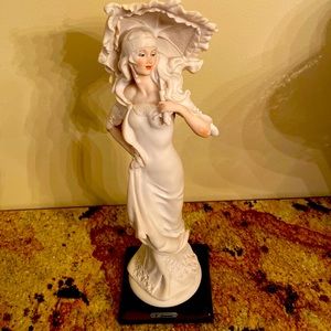 Lady With White Umbrella